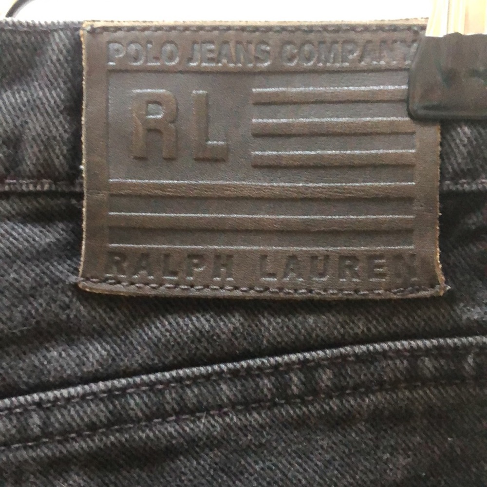 NWOT Ralph Lauren Classic Fit Black Jeans 100% Denim